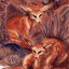 Gaston SUISSE (1896-1988) - Fennecs. Vers 1926.
